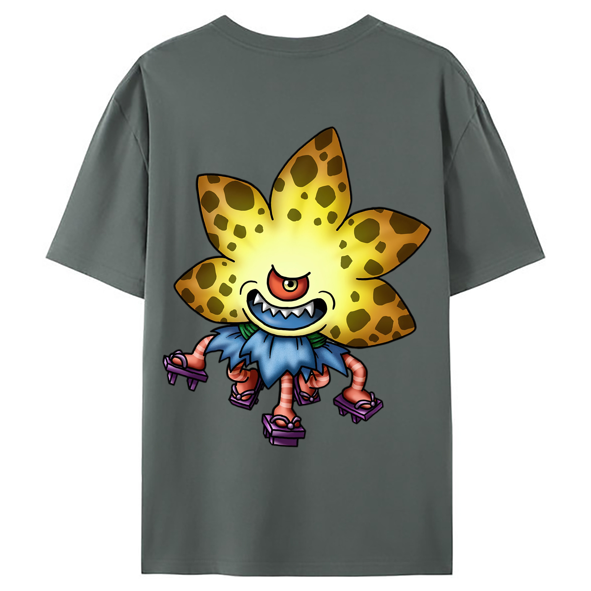 （画像用） ドラゴンクエスト Doragon Kuesuto Dragon Quest 綿100％ メンズ半袖Tシャツ（バックプリント） 通気性